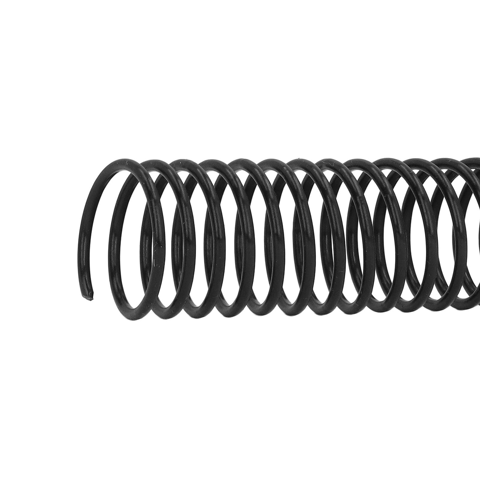 Bobine di rilegatura a spirale in plastica, 35 pezzi diametro 25,4 mm 48 anelli Passo 4:1 Dorso in filo a spirale in plastica Capacità 215 fogli per documenti (Nera)