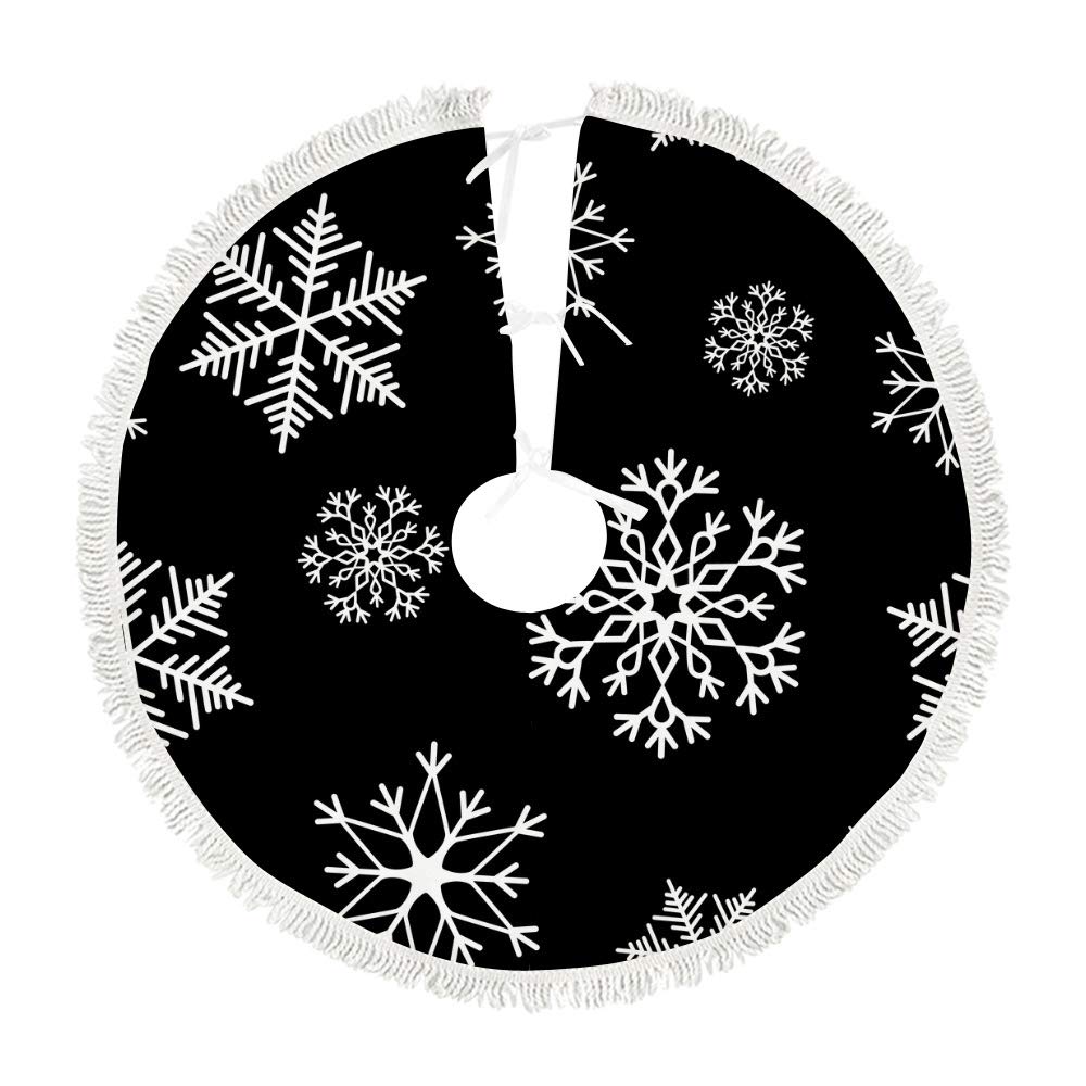 Tapis de sapin de Noël floral pour embellir vos soirées au coin du feu