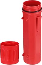 sourcing map Tubo de almacenamiento de varilla de soldadura, contenedor de electrodos de tungsteno de 14 pulgadas, resistente al aire, impermeable, capacidad de 4,5 kg, color rojo