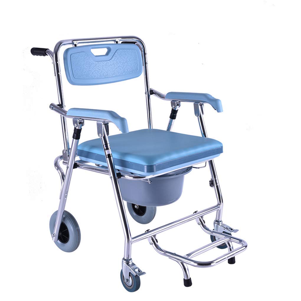 Buy WEWE.V Wheelchair Shower Wheelchair,Toilet Chair with Toilet for