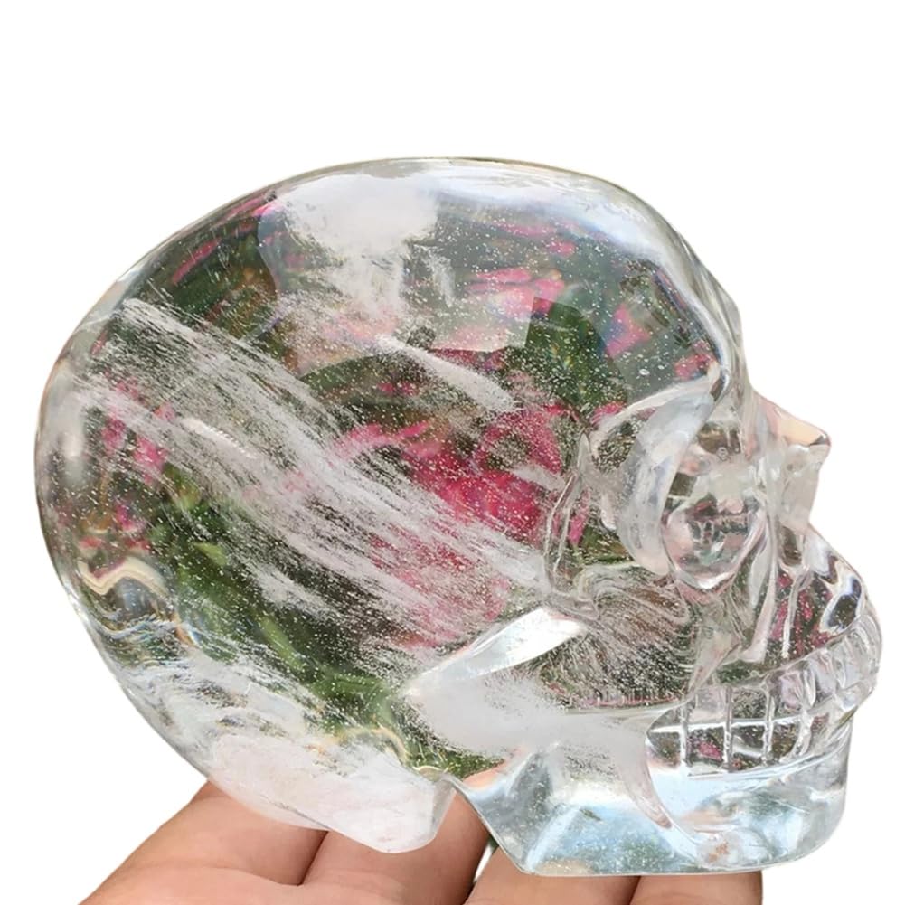 CTRLZS Crystal Skulls, Carved Crystal Decorations for Room, Meditation and Air Purification