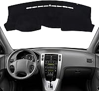 Vista 22 de KEYOOG Cubierta de tablero Tapete de salpicadero Compatible con Hyundai Tucson 2015-2010, 2015 IX35 (para transmisión manual izquierda), tapete