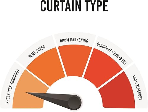 Miniatura 8 de 1 par de cortinas o bufanda de color transparente Warm Home Designs de calidad Cada panel de la ventana es 56 pulgadas X 84 pulgadas y la bufanda es