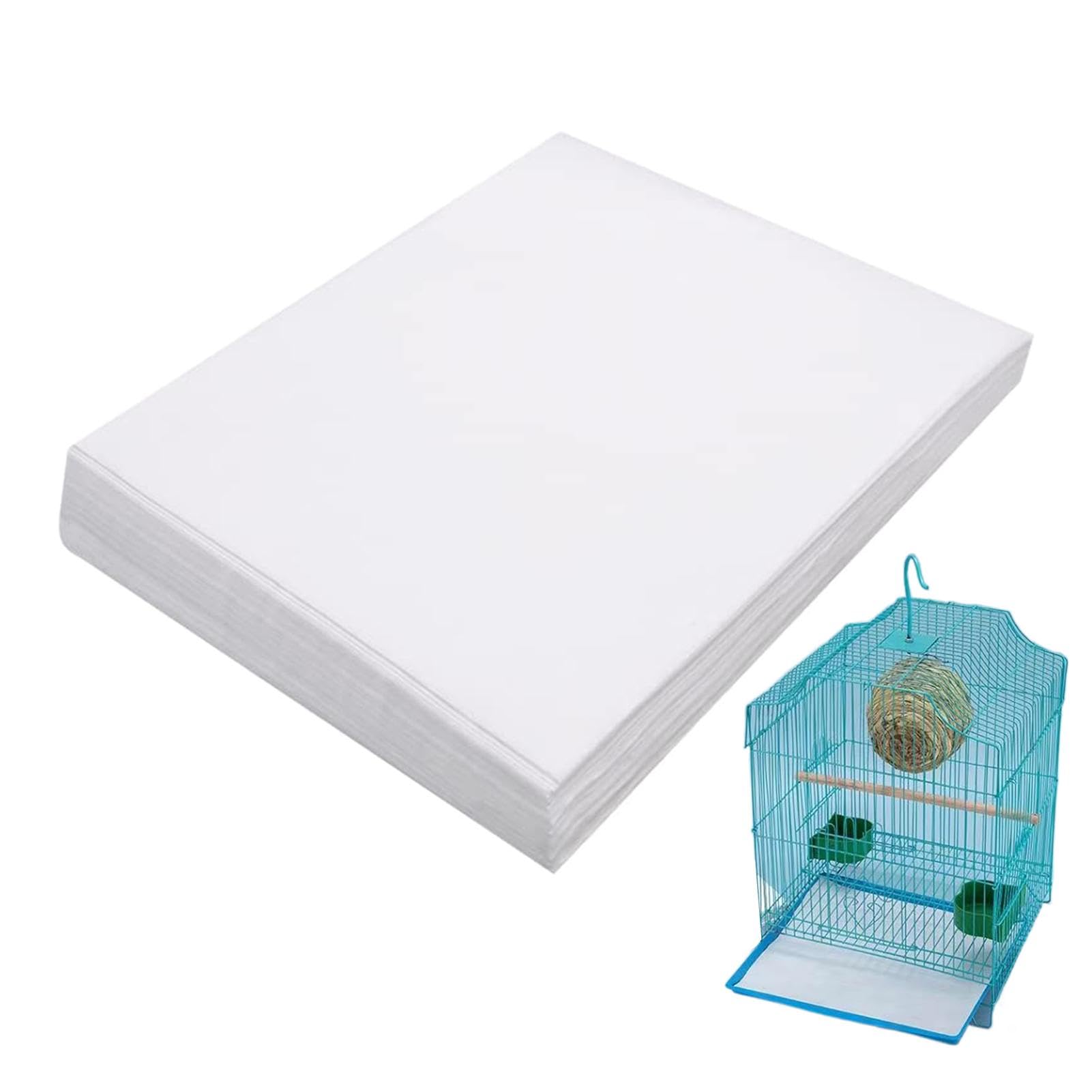 100 Fogli Per Gabbie Uccelli - Tessuto Non Tessuto, 25x35 Cm, Assorbenti E Facili Da Usare - Foto 5
