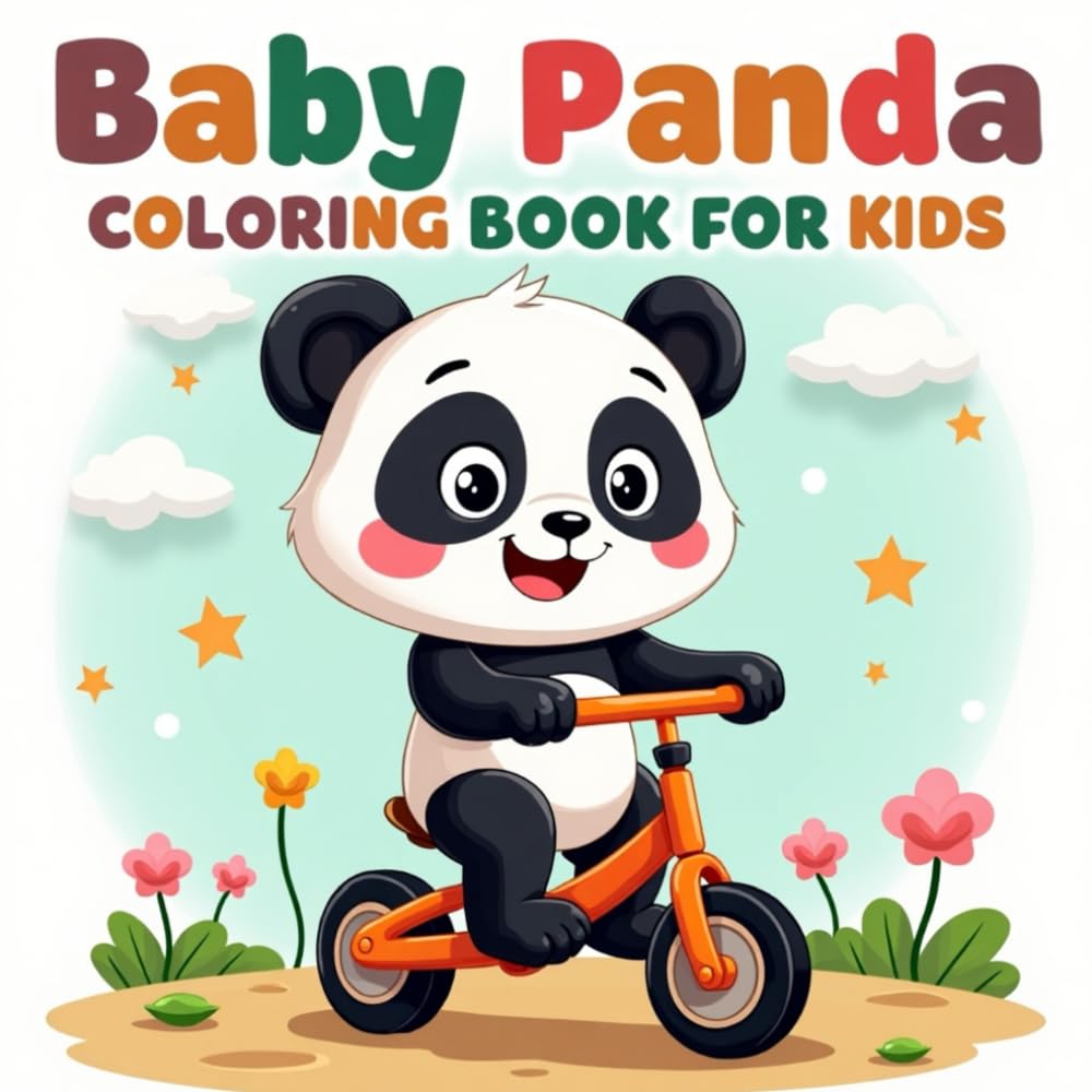 Baby Panda Coloring Book for Kids: Cute and Easy Panda Coloring Pages – Fun Animal Adventures for Kids Ages 3–8