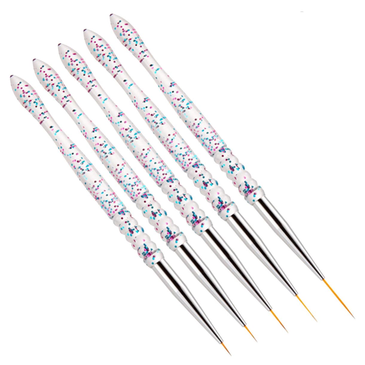 Housoutil5pcs Nail Tools Finger Professional Nail Kit Acrilic Nail Kit Nail Brush Pen Nail Art Pen Acrylic Nail Brush Pinceles Para Uñas Acrilicas De Uñas Acrilicas Manicure Gel