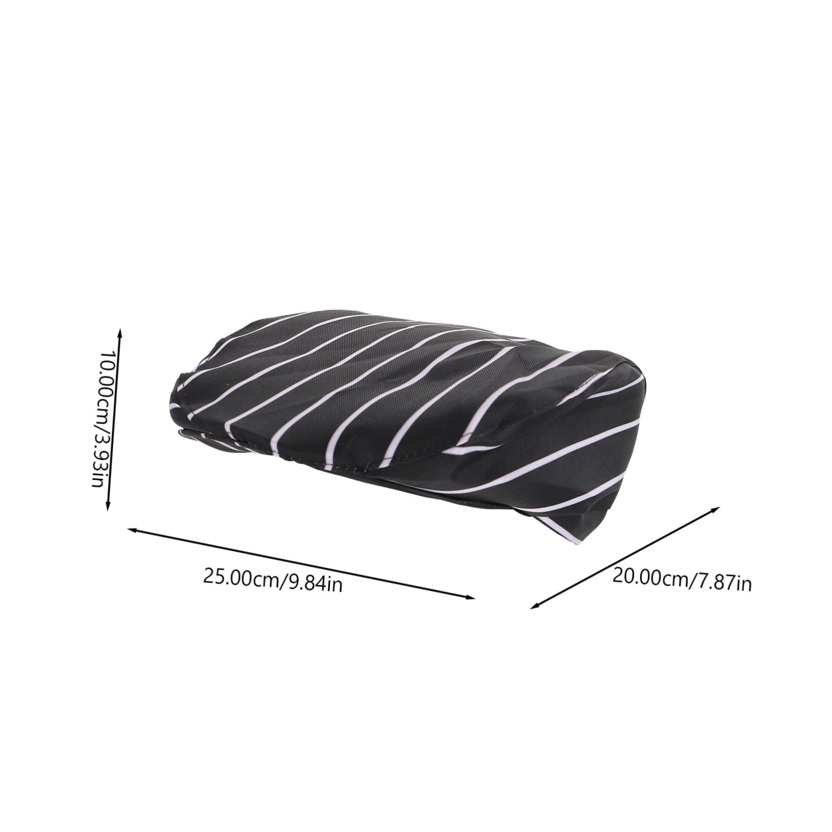 VINTORKY Breathable Chef Kitchen Hat for Waiters Cooks Catering Hat Stripes Comfortable and Easy to Clean for Restaurants Shops Black