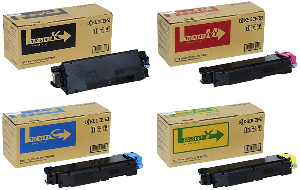 Amazon.co.jp: 京セラ トナーカートリッジTK-5141 4色セット 純正品  