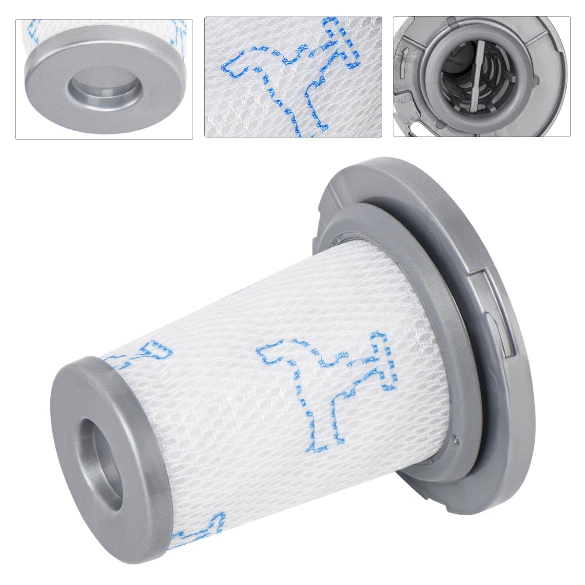 YanBan Filtri da 4 pezzi, compatibili con Rowenta X-Force Flex 8.60 RH96XX, RH9637 RH9638 RH9639 RH9677, per la serie X-PERT 6.60 RH68XX, RH6821WO, RH6837WO, RH6838WO, codice articolo ZR009006
