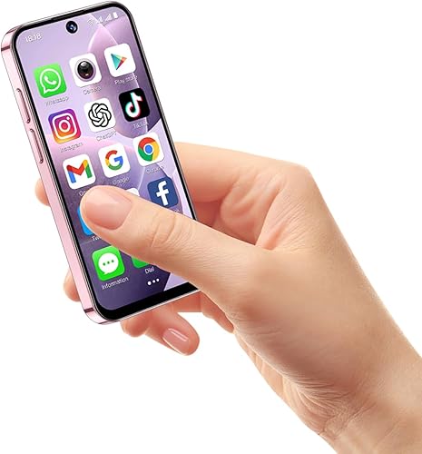 Miniatura 11 de 3G Mini Teléfono Desbloqueado, Doble SIM, Desbloqueo Facial, Pantalla HD de 3.88 Pulgadas, Teléfono de Respaldo Lindo y Portátil, Pequeño Teléfono