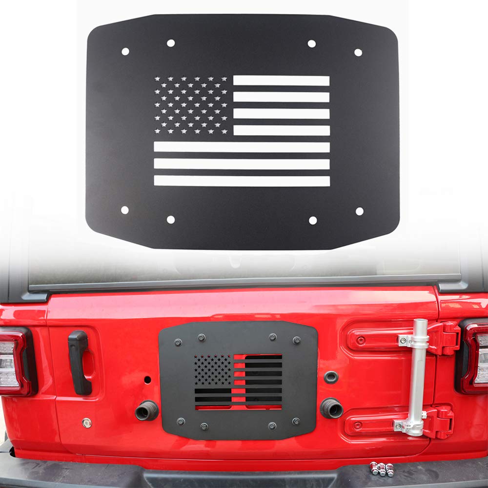 Buy Athiry JL Tailgate VentPlate Cover, US Logo Aluminum Spare Tire