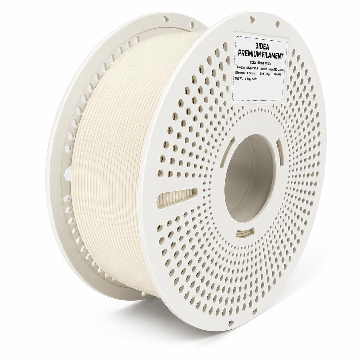 3IDEA PLA+ HS Premium High Speed 3D Printer Filament, 1.75mm, Bone White, Reusable Spool, Fast Printing, Dimensional Accuracy ±0.02mm, Tangle-Free, Vacuum Sealed, 1KG-image-42