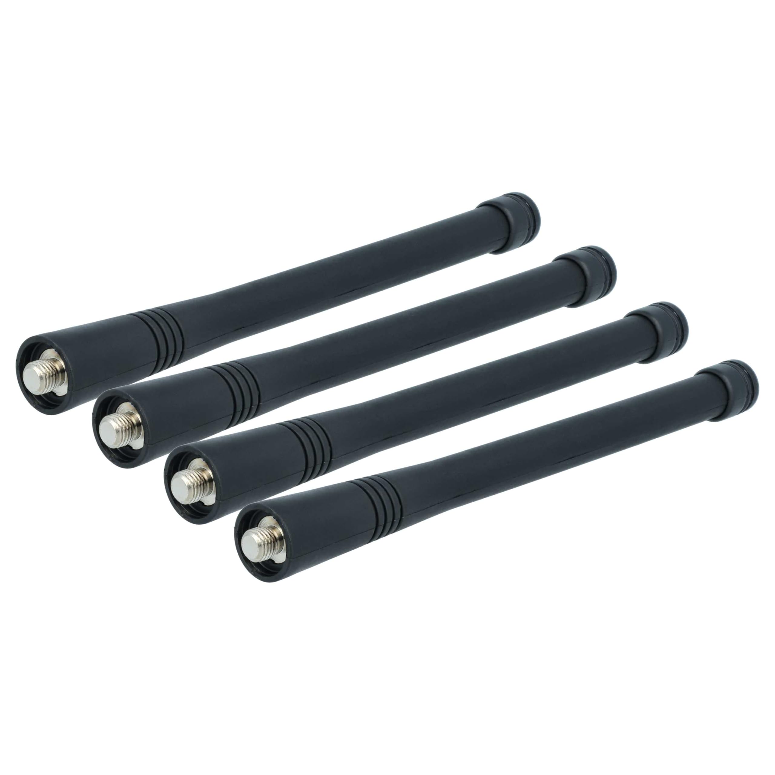 vhbw 4x Antenna Compatibile con Motorola GP328 GP330 GP340 GP360 GP3688 GP344 GP380 GP338 Plus - 15,1 cm Nero