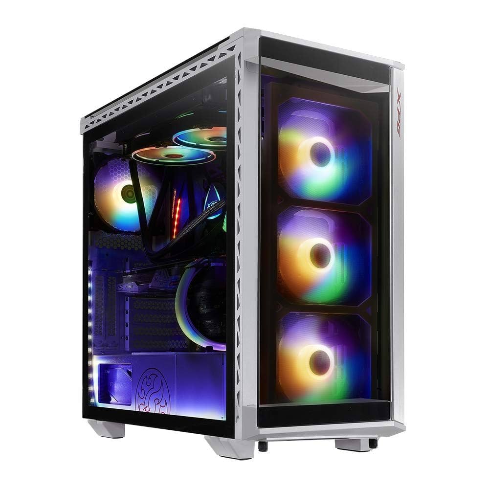 XPG Battle Cruiser 4面ガラス PCケース ファン4基ホワイト Amazon | XPG Battle Cruiser 4面ガラスパネル ARGBファン4基