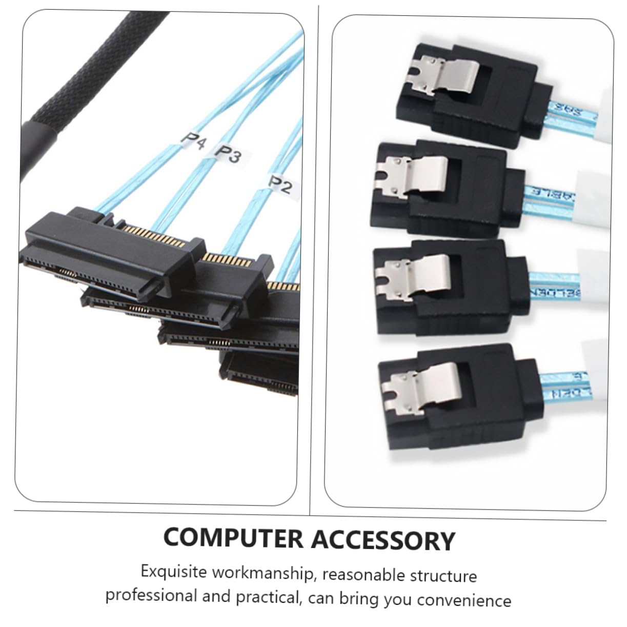 DOITOOL Replacement Cord 36 Pin Mini Cable 2.5-inch/ssd Stainless Steel Latch