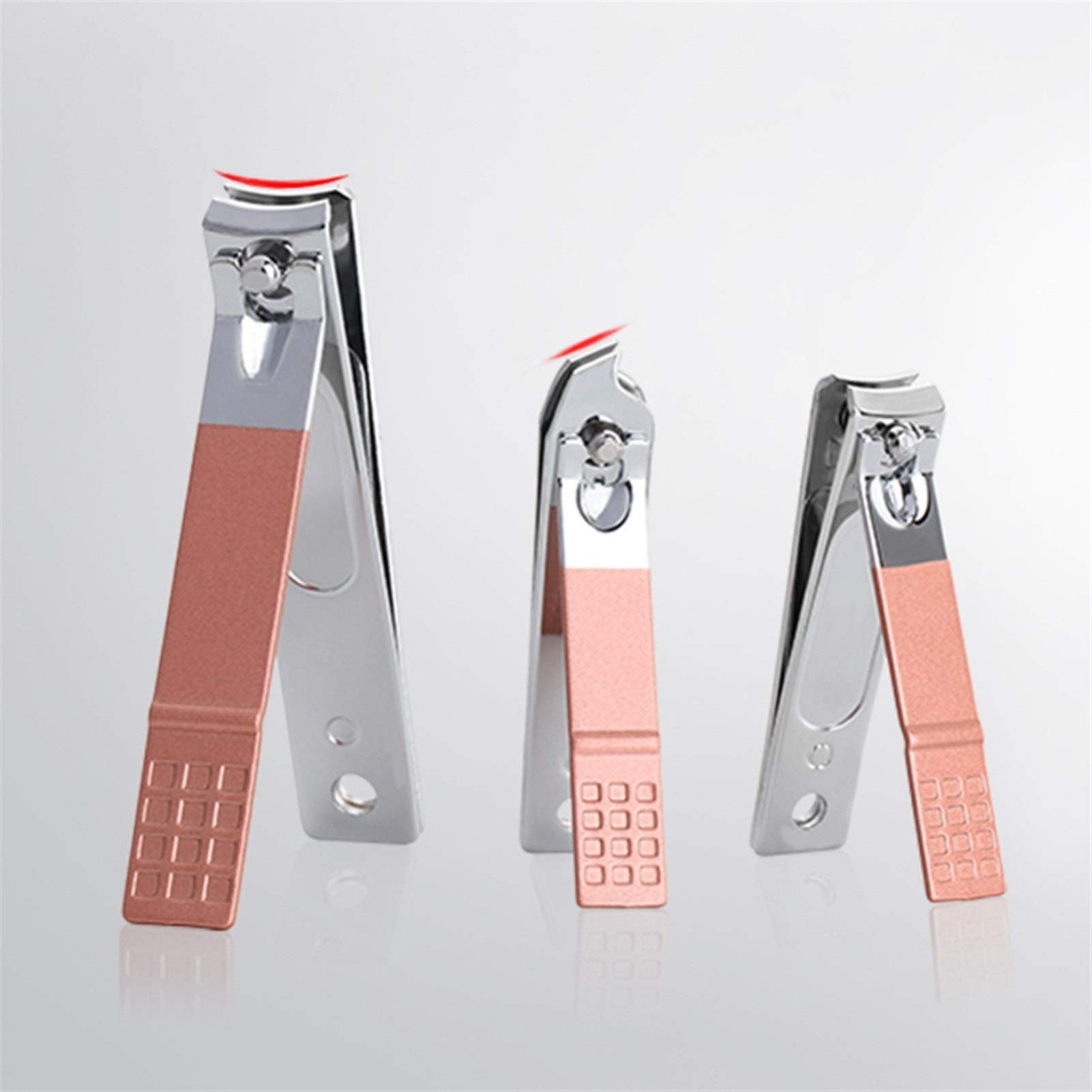 Juego de 18 cortaúñas de acero inoxidable y tijeras para manicura, pedicura, cuidado de uñas, set de belleza para uñas (18 piezas)