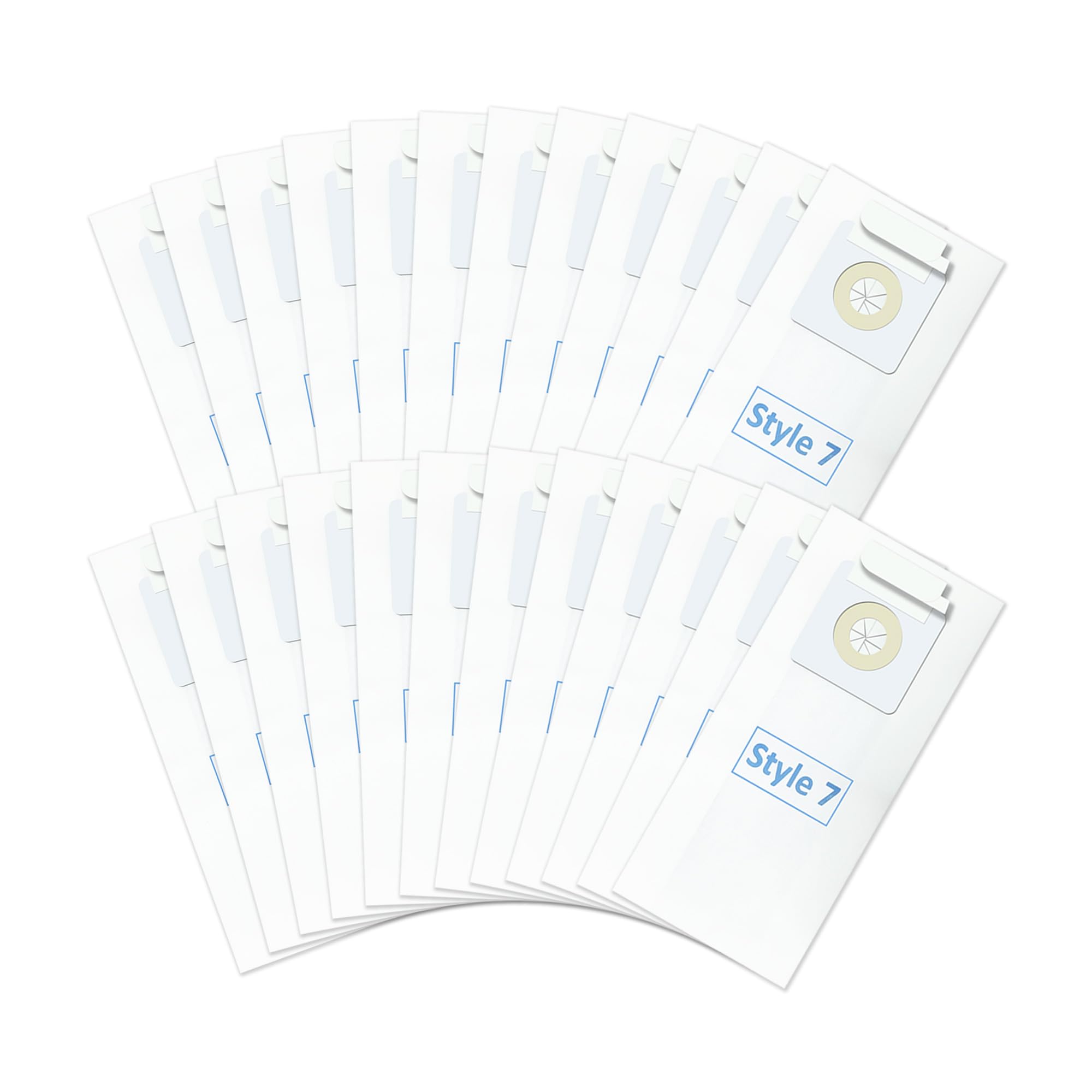 24 Pack Style 7 Vacuum bags for Bissell Power Force Vacuum Cleaners 1739 3522 3525 71Y7 3554 3545 6592 3550 3553 Series, Replace Part # 32120