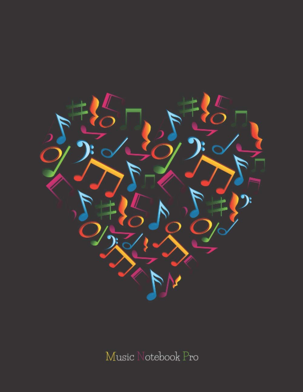 Music Notebook Pro | Advanced 10 Staves Colour Interior With Educational Materials: Music Manuscript Paper | Composition Book | Notebook for Musicians | Staff Paper | Stave Paper (Music Notebooks)