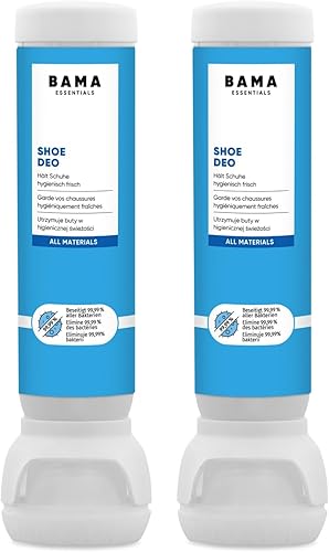 Bama Essentials Shoe Deo (2 x 100ml) – antibakterielle Frische, hygienisches, De