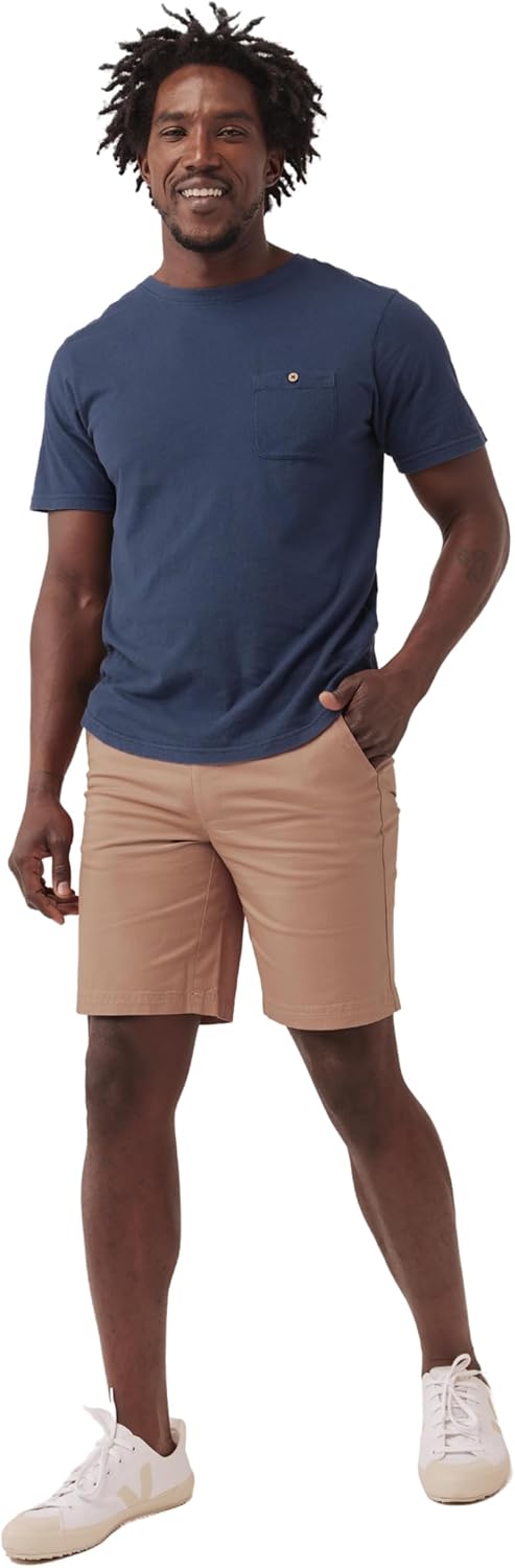 Pact Organic Cotton Men's Canvas Shorts -9" Inseam