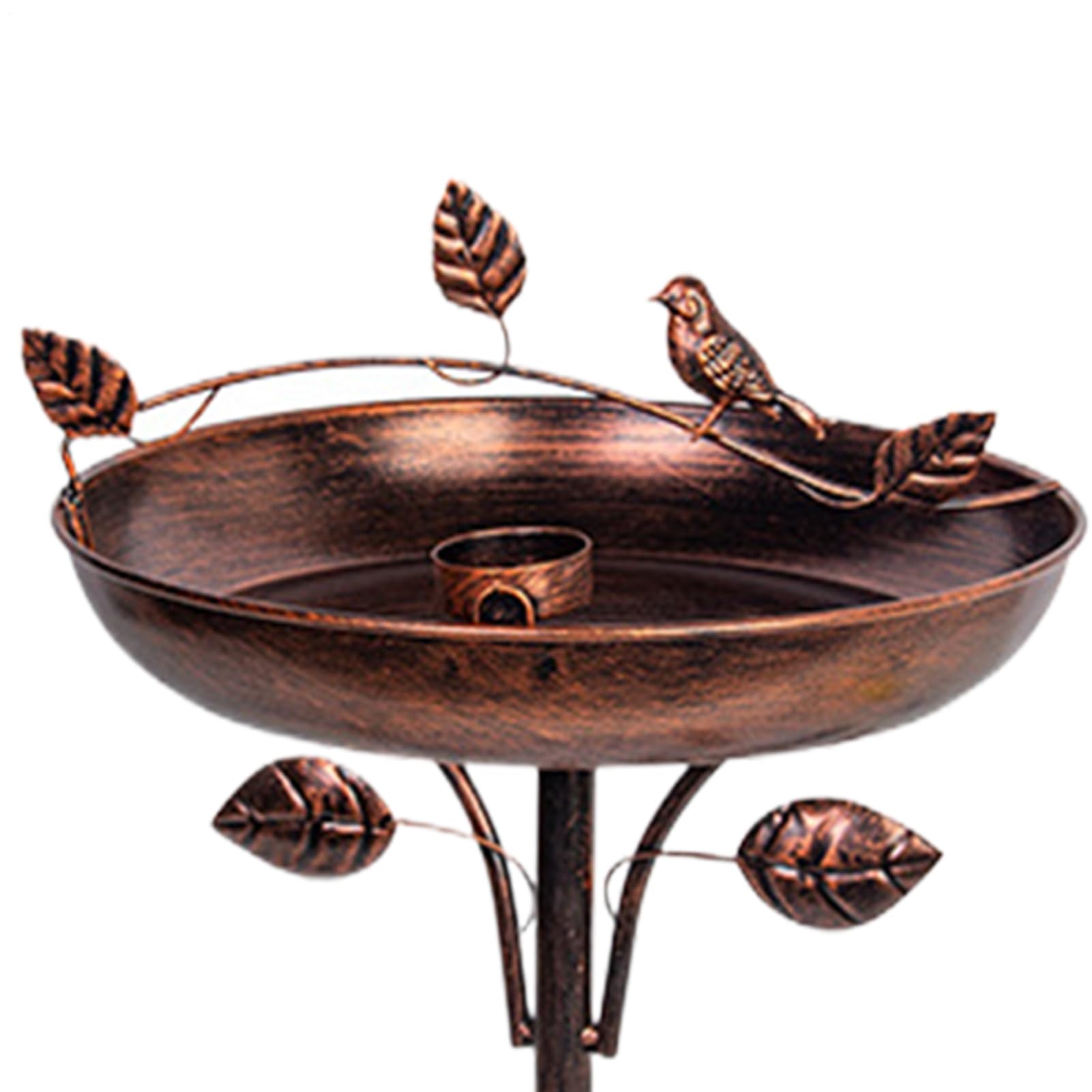 Bebedero para Pájaros Bebedero Para Aves De Metal De 104 Cm Para Jardín | Para Pájaros Decoración Para Terraza Jardín Césped Parque Y Balcón