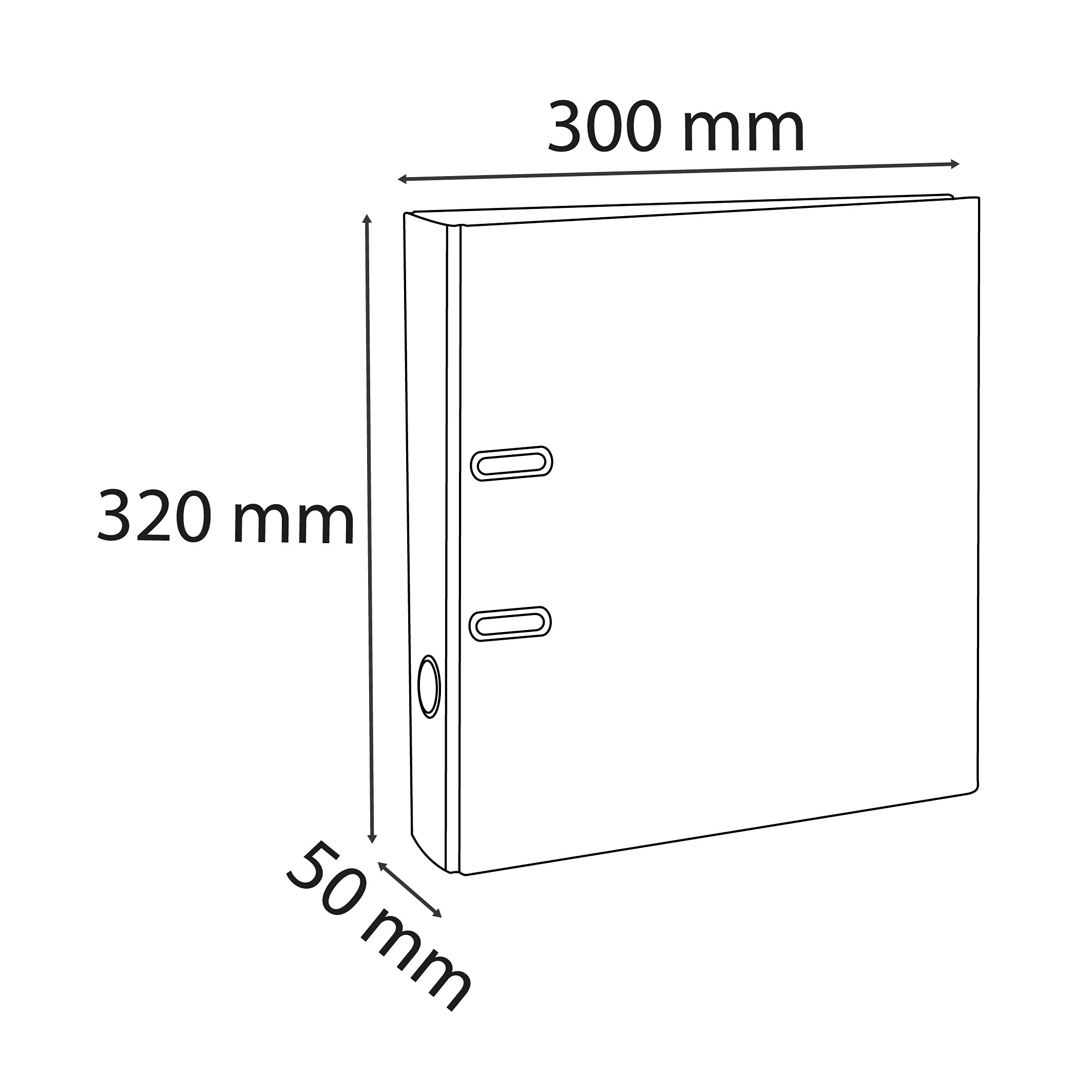 Image secondaire de Exacompta Carton de 10 Classeurs à Levier A4 MAXI Prem'Touch - 50 mm - 10 Couleurs Assorties