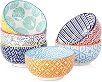 Selamica 4oz Ceramic Dipping Bowls Set of 6 - 3.5 Inch Mini Sauce Bowls for Snacks, Sides, Meal Prep, Microwave & Dishwasher Safe, Assorted Colors