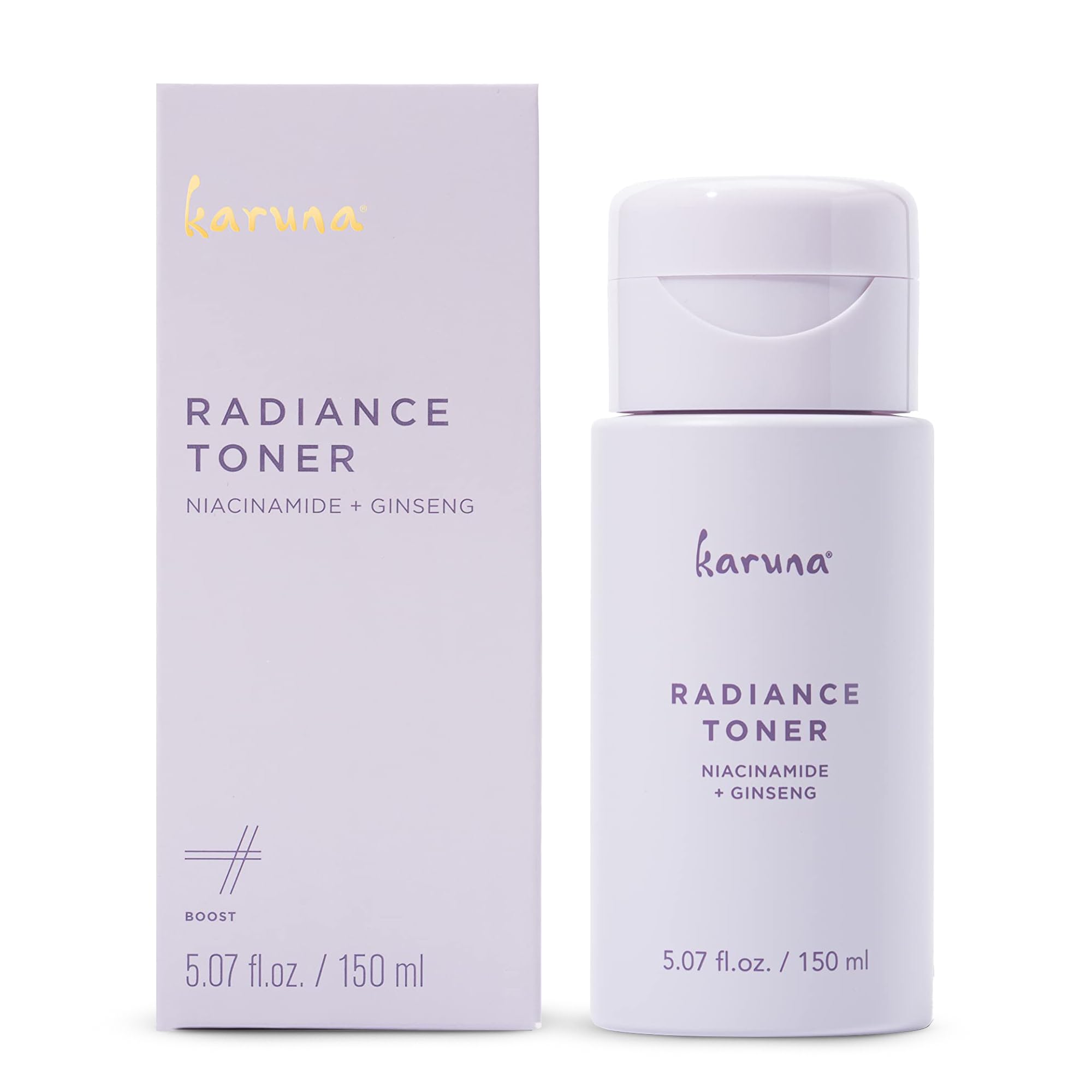 Karuna Hydrating Face Toner Anti Aging with Red Ginseng, Niacinamide & Paper Mulberry Exfoliating Facial Toner for Pore Minimization & Brightening Benefits for All Skin Types 150 ml