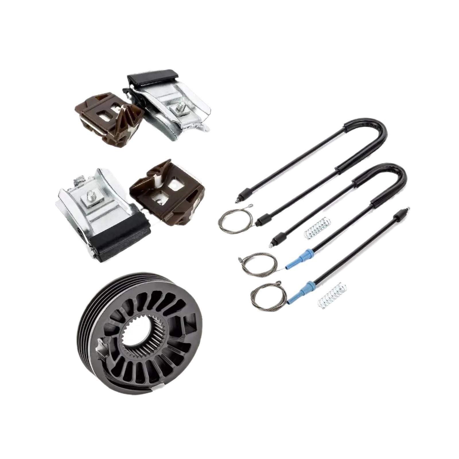 Sauanmnktp Front Right Window Winder Repair Kit For Vw For Golf Mk4 1997-2006 Window Regulator Repair Kit