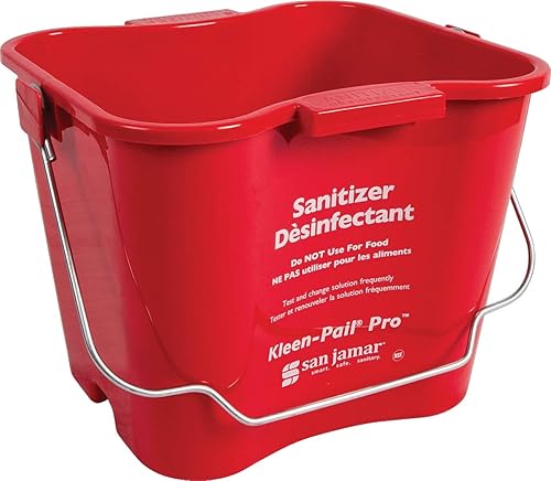 Miniatura 2 de San Jamar Kleen-Pail Pro - Cubo de limpieza para desinfectante, con asa de fianza, para limpieza, cocinas, restaurantes y uso de limpieza, plástico,