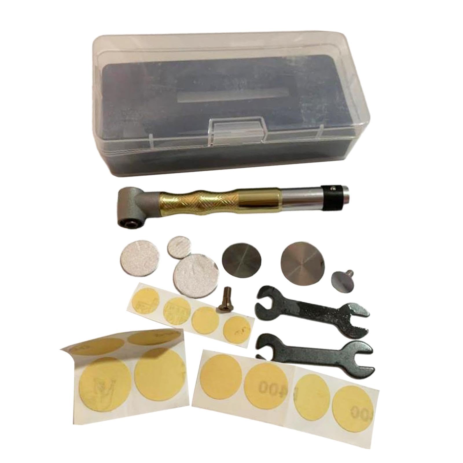 Grinder Elbow 90 Grad Handstück Schleifmaschine Metall Fräswerkzeug Ersatzteile Multifunktion für Gravurarbeiten Heimwerkerprojekte Werkstatt Reparatu, Goldschleifpapier