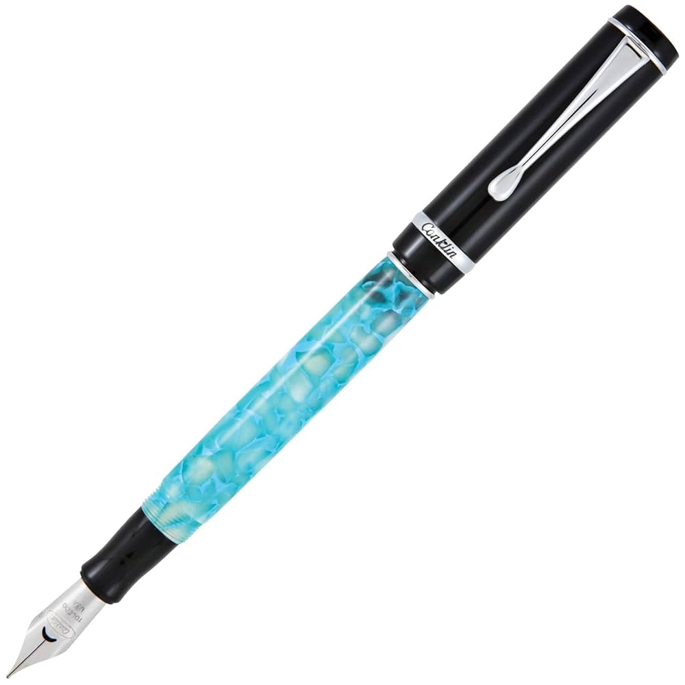 コンクリン 万年筆 Conklin デュラグラフターコイズナイトファイン Amazon | Conklin Duragraph 万年筆 ターコイズ ナイト ファイン