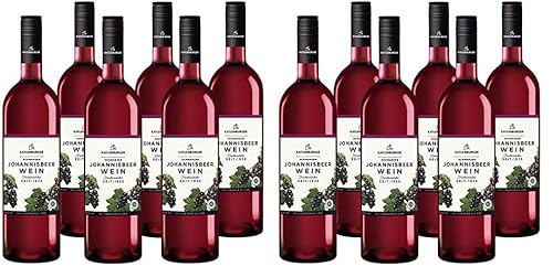 KATLENBURGER - Johannisbeerwein | Hochwertiger Fruchtwein aus Johannisbeeren ohne Aroma- / Farbstoffe. Süßer, fruchtiger Wein für Sommerabende und feierliche Anlässe. Inhalt: 6x 750ml und 8,5% vol.