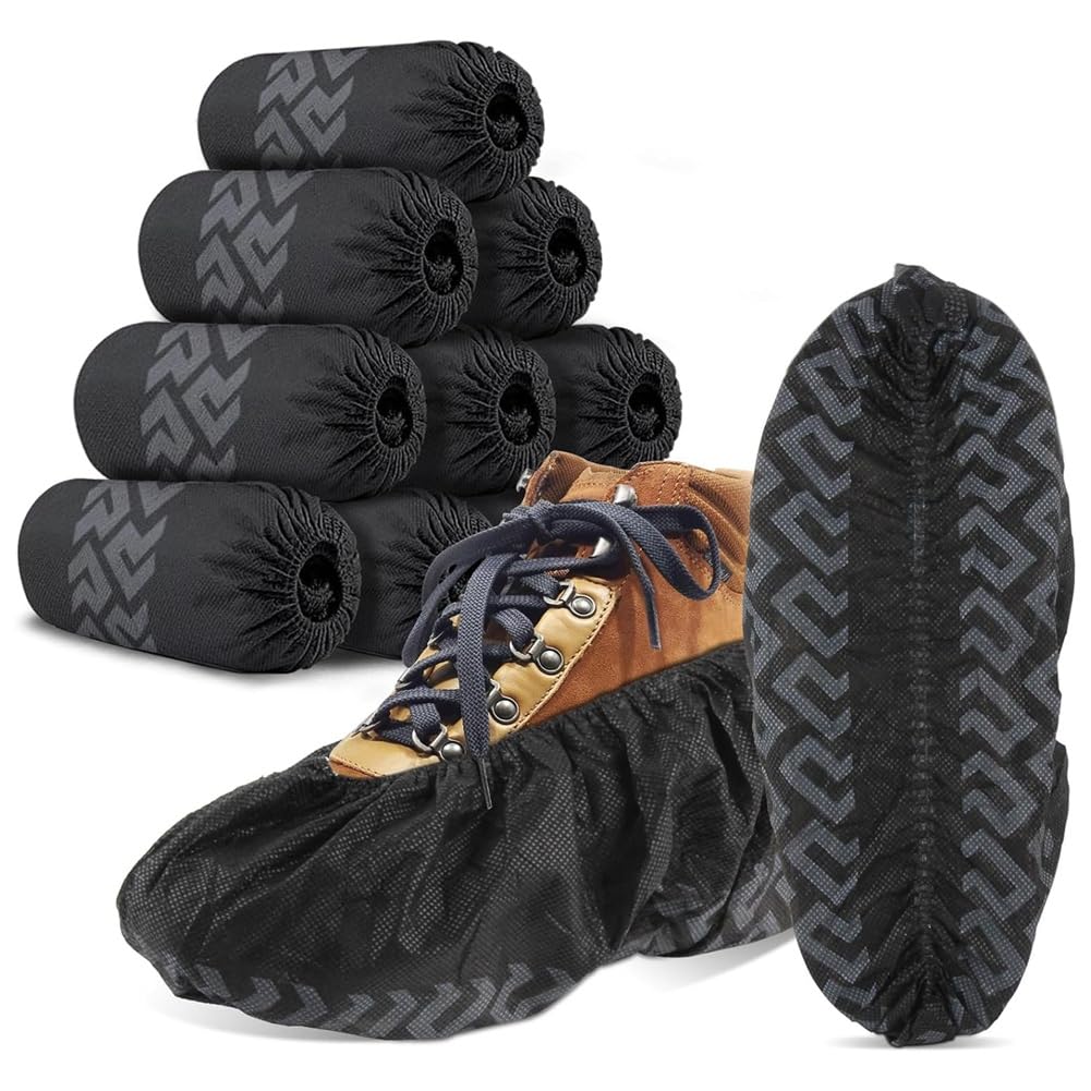 CTRLZS 100pcs Disposable Shoe Covers Thick Recyclable Shoe & Boot Covers, Dust Proof, the Size Fit Most,Indoor/Outdoor