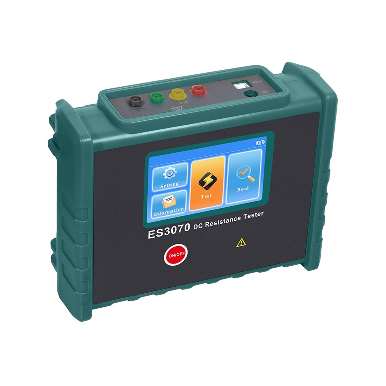 Analyseur de réseaux électriques, Testeur d'impédance cc d'enroulement de transformateur ES3070, numérique uniquement, plage détection 10.0u-50.00K 10A, fonction Anti-surcharge portable