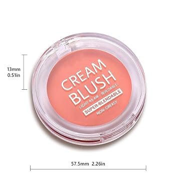 Super Blendable Blush Cream Non-greasy Lightweight Long Lasting Face Cheek Blushes Cream