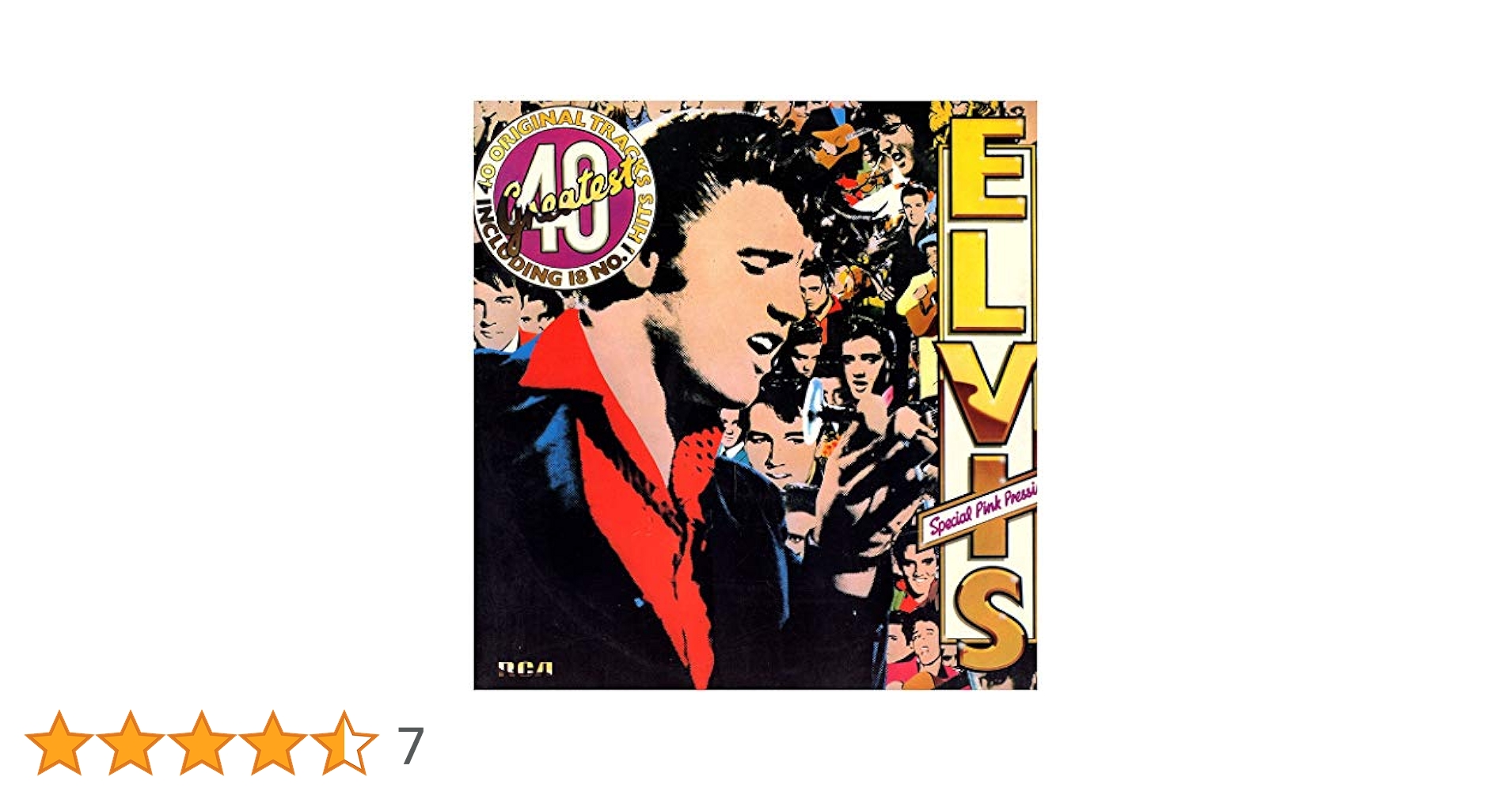 Elvis Presley Elvis' 40 Greatest UK英盤 LP Elvis' 40 Greatest - Wikipedia