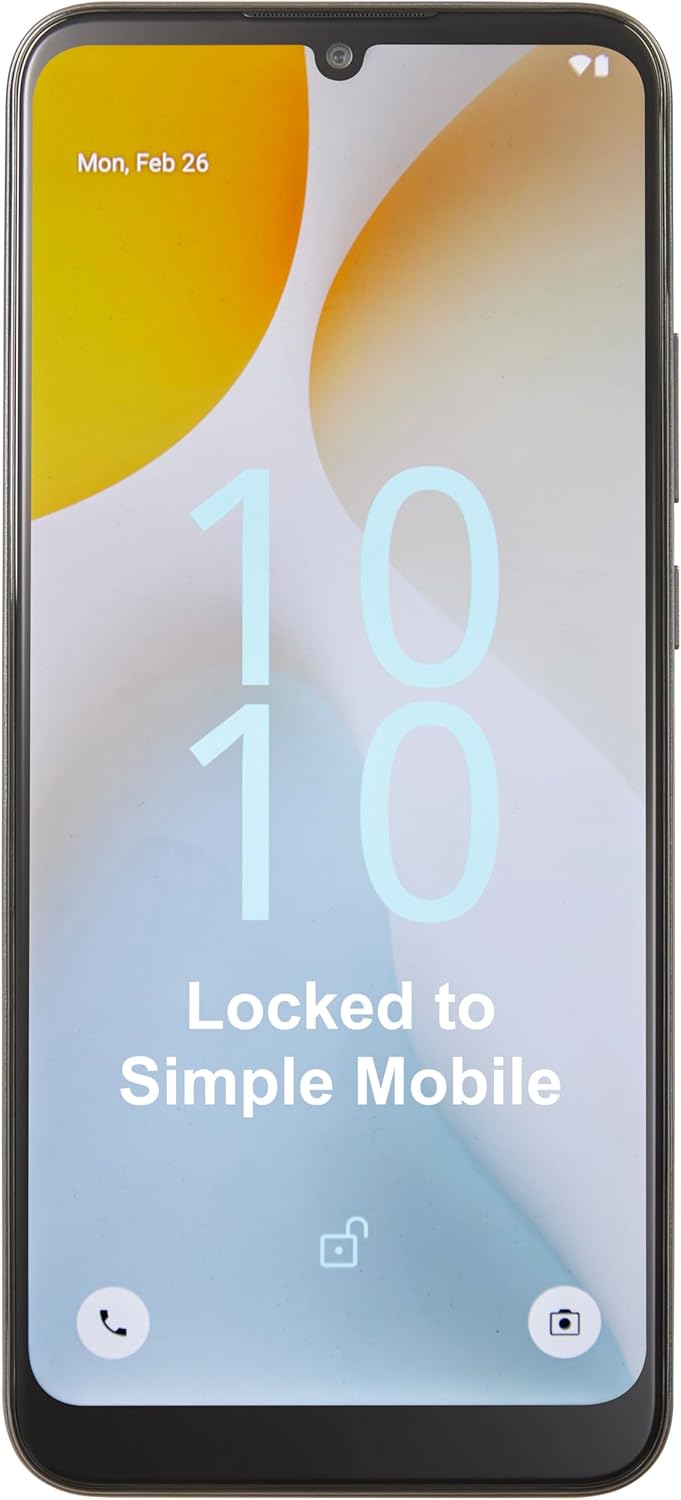 Simple Mobile, Blu View 5 Pro, 64GB, Prepaid Smartphone, Gray, Triple Camera, Locked Simple Mobile, Blu View 5 Pro, 64GB, Prepaid Smartphone, Gray, Triple Camera, Locked