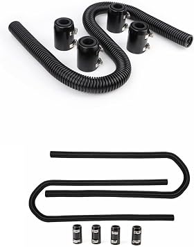 48" Flexible Radiator Hose Kit Stainless Steel & 44" Flexible Heater Hose Kit Stainless Steel