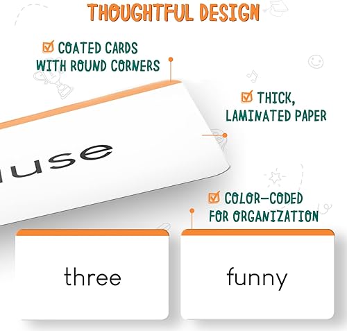 Miniatura 5 de merka Tarjetas flash de palabras a la vista 150 tarjetas, juego B frituras de palabras y vocabulario para lectura de primer grado