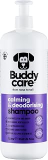 Buddycare Soothing & Deodorising Shampoo - Lavender Scented Dog Shampoo - With Aloe Vera and Pro-Vitamin B5 (1L) Lavender 1L