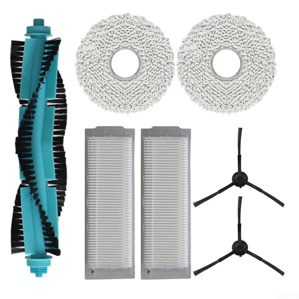 Kit de piezas de repuesto para Cecotec para robot aspirador Conga 11090, cepillo de rodillo, paño de fregona, filtro, cepillos laterales (A)