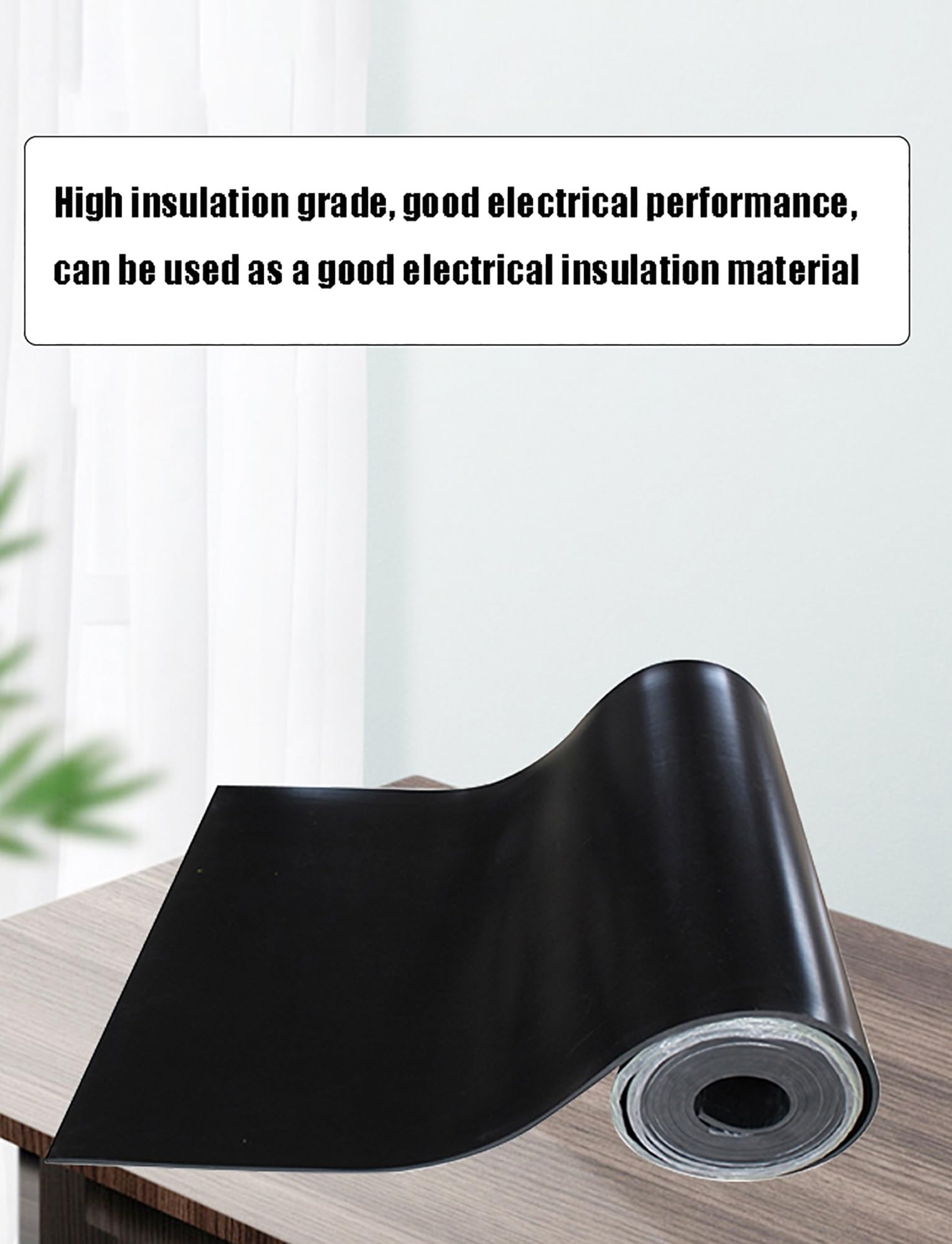 Robuste, rutschfeste Gummimatte – Industrielle Isolierbodenmatte, weiche, verschleißfeste Schwarze Dichtungsplatte (100 x 100 x 0,8 cm) für sichere Arbeitsbereiche