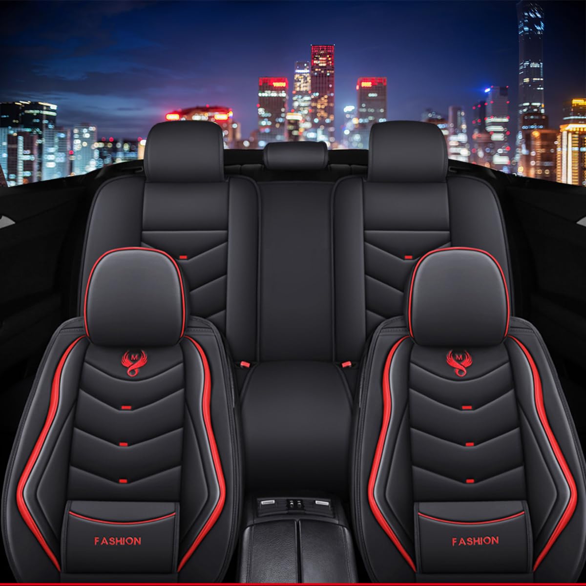 Car Seat Cover for Hyundai Santa Cruz 2022-2026 Waterproof and Dustproof Faux Leather Airbag Compatible Cushion Protectors Guards — view 3