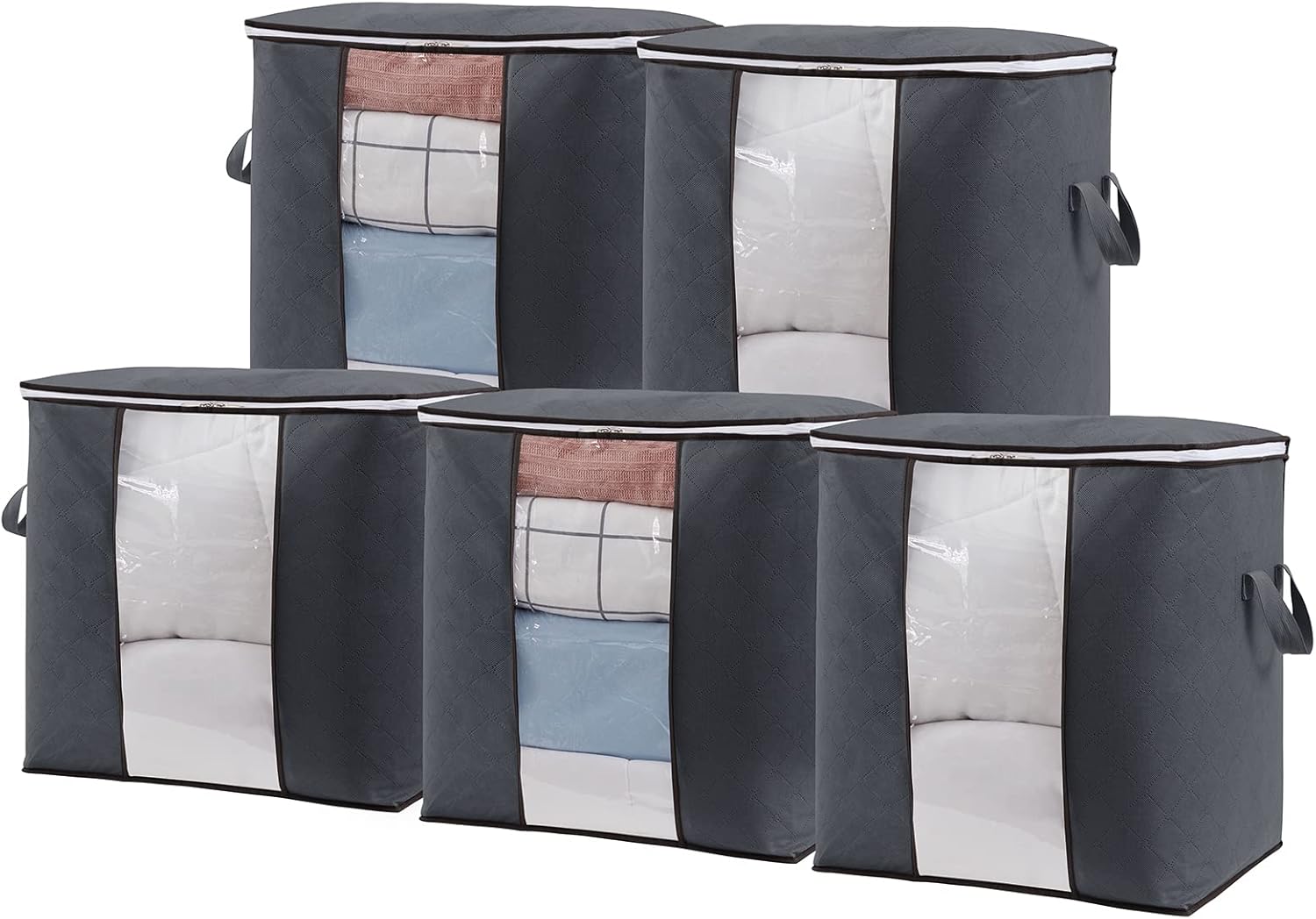 Lifewit 90L Foldable Clothes Storage Bag Large Capacity Organizer with