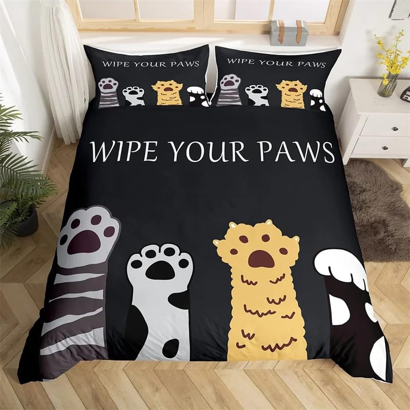 Housse de couette chaton pour une chambre d'enfant douce et accueillante