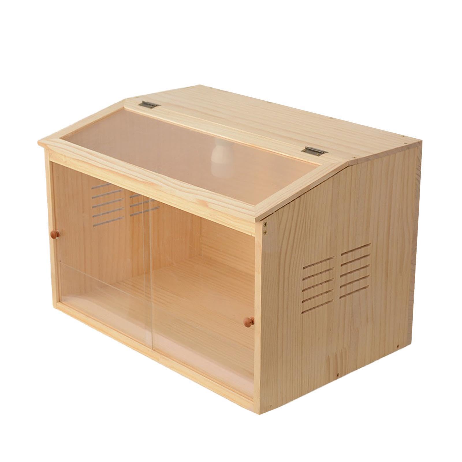 Comedero para pollos Rutin con criadero de Para madera, apto para cría de hámsters, fácil montar, incubadoras para codornices, criadoras pollitos y animales pequeños.