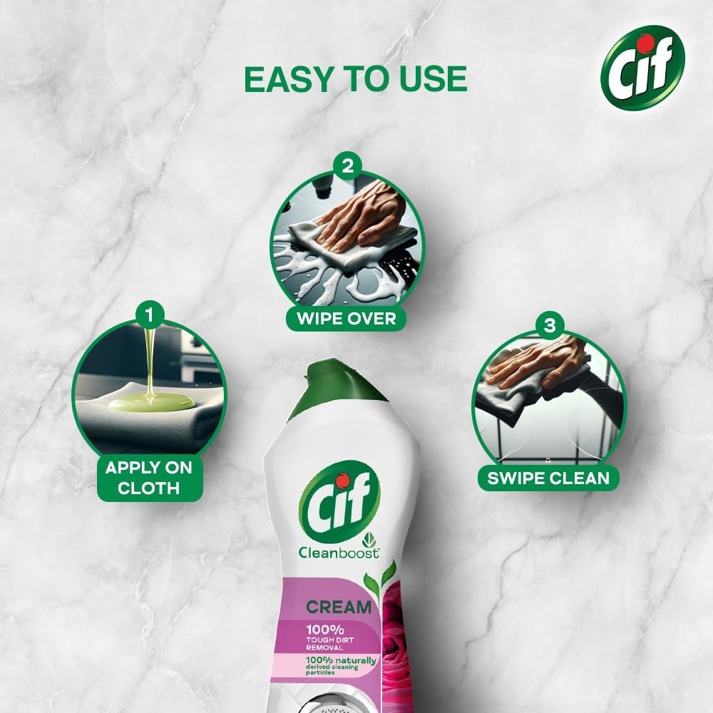 Amazon.com: Cif Pink Multi Purpose Surface Cleaner Cream with