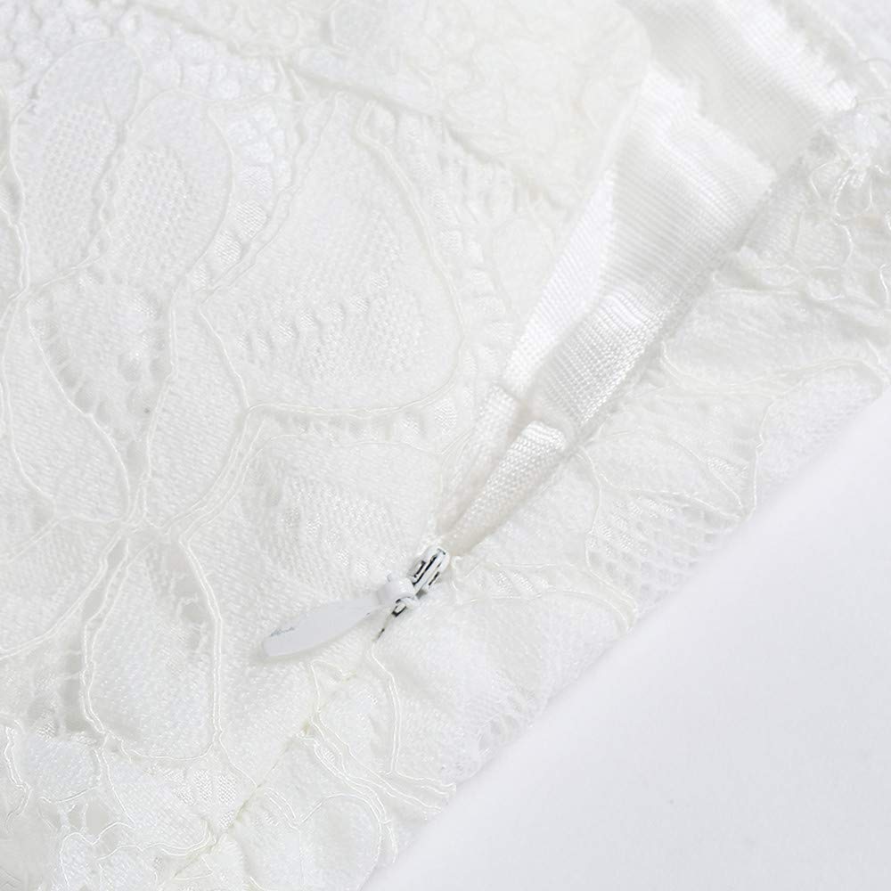 Nidddiv Robe de mariée pour femme - Robe longue blanche élégante - Grande taille - Taille haute - Robe de soirée plissée patchwork - Dos nu - Robe moulante