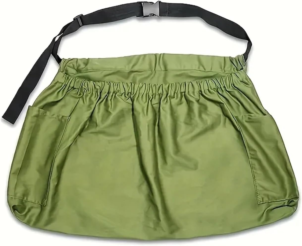 Gardening Apron Durable Canvas Garden and Orchard Apron with Large Pockets and Quick Release